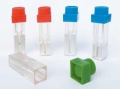 4mm Elektroporationsküvette mit langer Elektrode, grüner Deckel