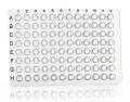 Bild 1 von 96er PCR-Platte, schwarze Nummerierung, 50 Stück  / (Farbe) Klar