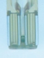 Bild 4 von 1mm Elektroporationsküvette mit kurzer Elektrode, roter Deckel